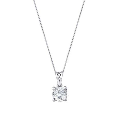 Colier solitar cu diamante de 0,24 carate