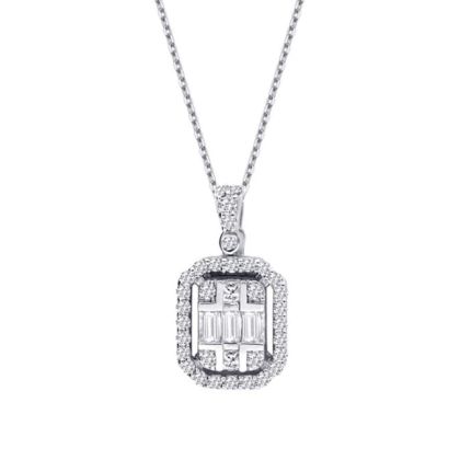 Colier cu diamante bagheta de 0,36 carate
