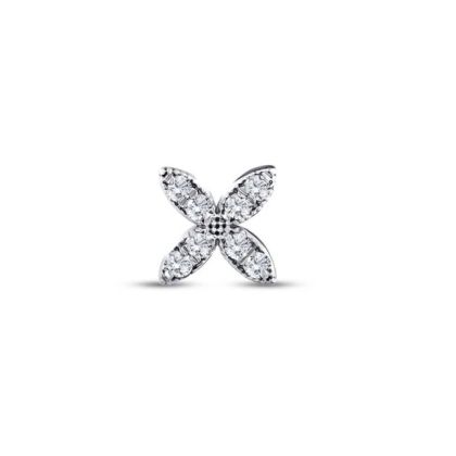 Piercing Floare cu diamanate