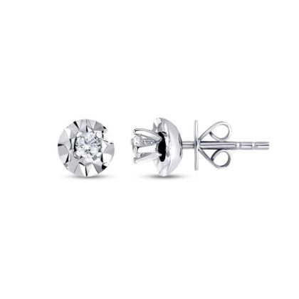 Cercei Solitaire cu diamante de 0,22 carate 