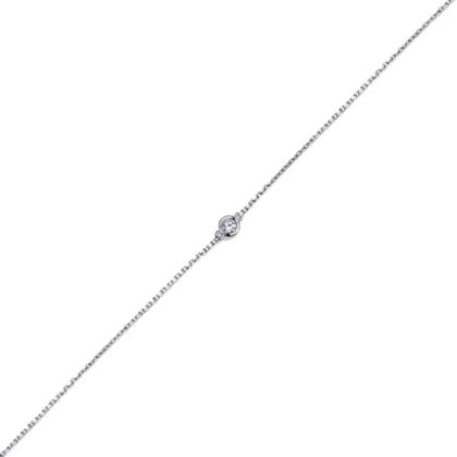 Brățară cu piatră mică cu diamante de 0,06 carate