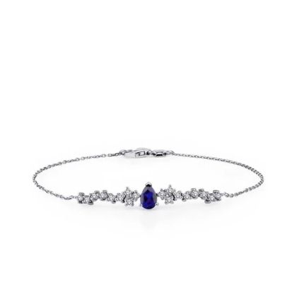 Brățară cu safir si diamante de 0,71 carate