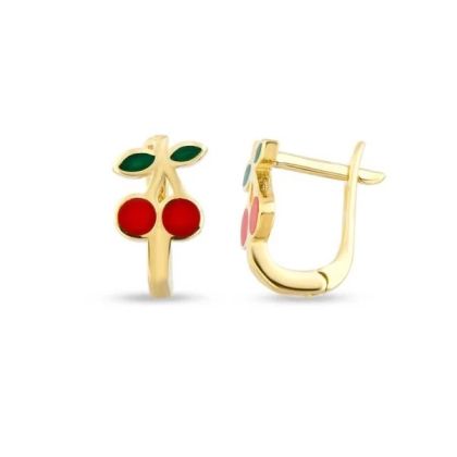 Cercei pentru copii Golden Cherry