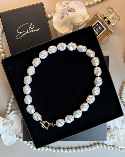 Colier cu perle baroc în stil modern 