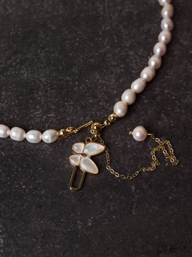 Colier cu perle Butterfly set