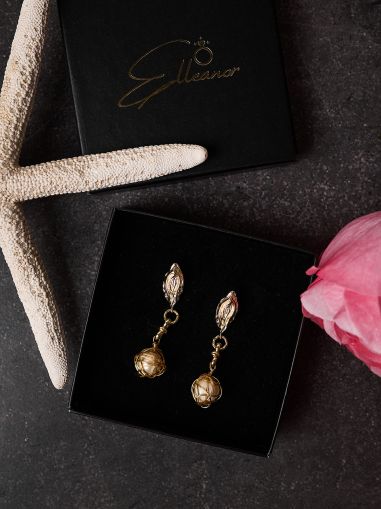 Cercei boem cu perle