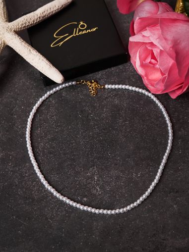 Colier cu mini perle 4 mm