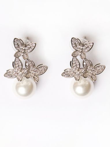 Cercei perle butterfly