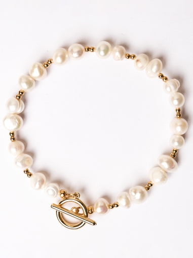 Brățară cu perle 18k
