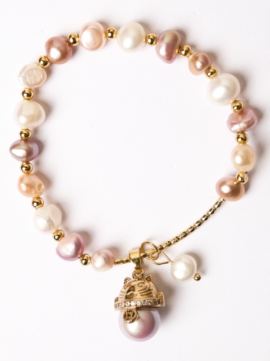 Brățară Lucky Pearl Charm cu perle
