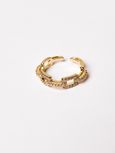 Inel cu zale decorat cu pietre zirconii