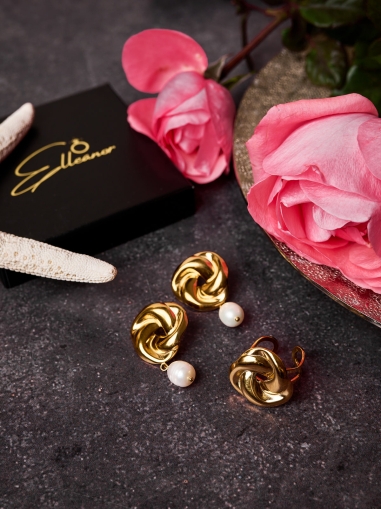 Set Cercei și Inel Blossom 