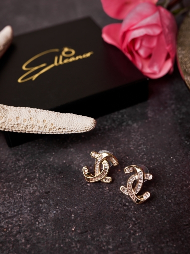 Cercei placați cu aur 18K Gabrielle
