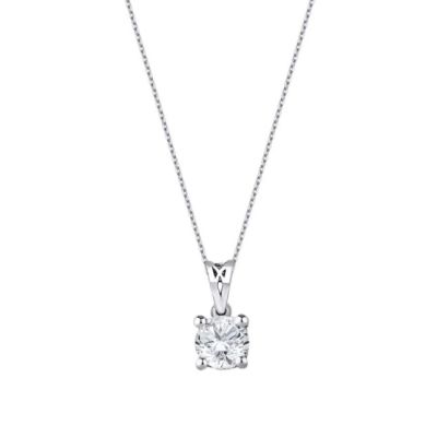 Colier solitar cu diamante de 0,20 carate