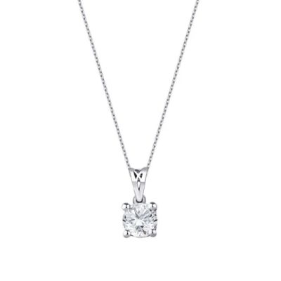 Colier solitar cu diamante de 0,24 carate