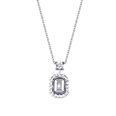 Colier cu diamante baguette de 0,05 carate 