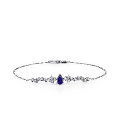Brățară cu safir si diamante de 0,71 carate