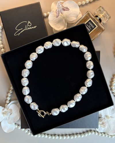 Colier cu perle baroc în stil modern 