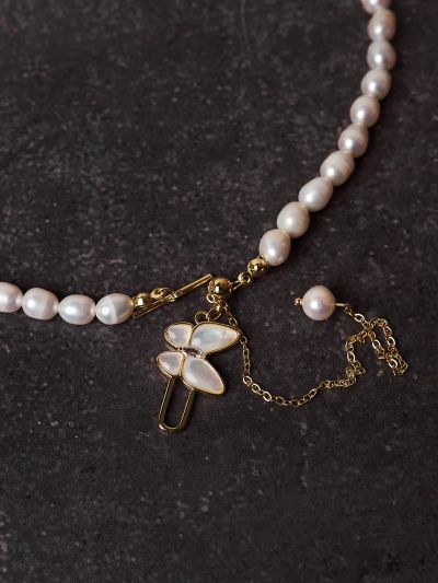 Colier cu perle Butterfly set