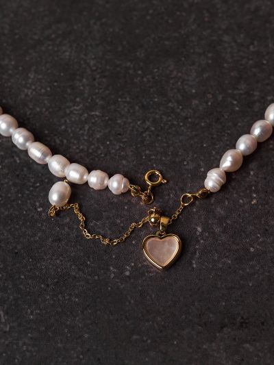 Colier cu perle Lady heart