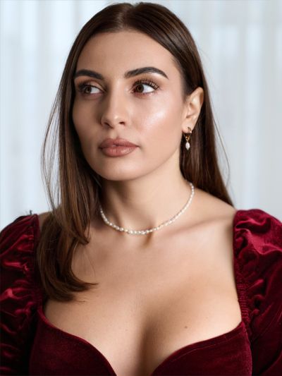 Colier cu perle clasic