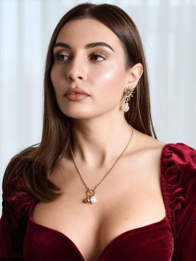 Colier minimalist cu perla