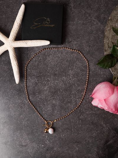 Colier minimalist cu perla