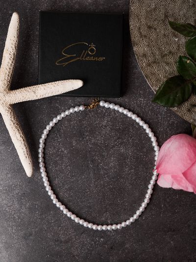 Colier cu mini perle 6mm