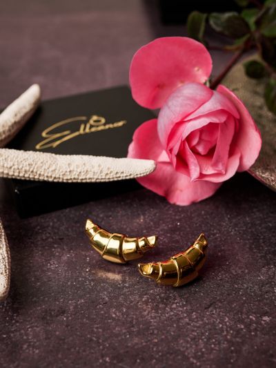 Cercei croissant aurii