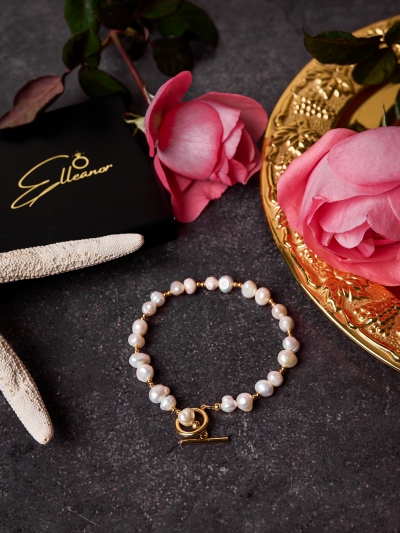 Brățară cu perle 18k