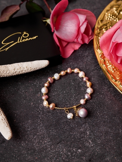 Brățară Lucky Pearl Charm cu perle