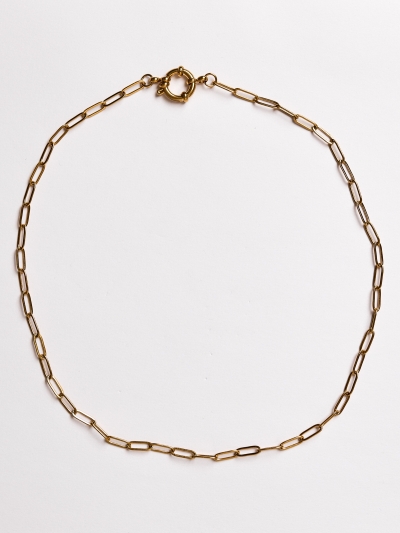 Lanț cu zale placat cu aur 18K