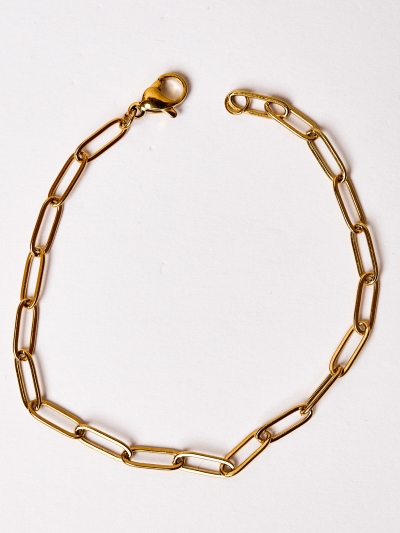 Brățară cu zale mici placată cu aur 18K